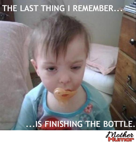 Funny Baby Looking Hungover