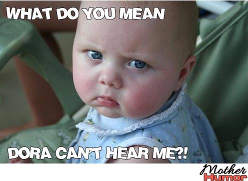 Funny Mad-Looking Baby