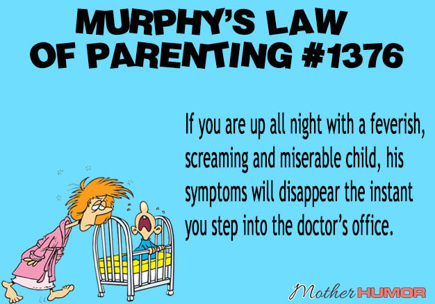 Murphys-Law-of-Parenting-Sick-Kid