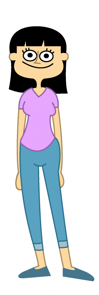 Cartoon of 30something woman