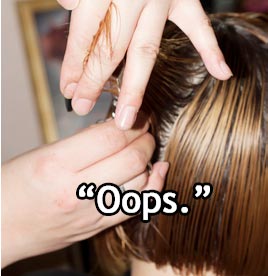 Picture of cutting hair