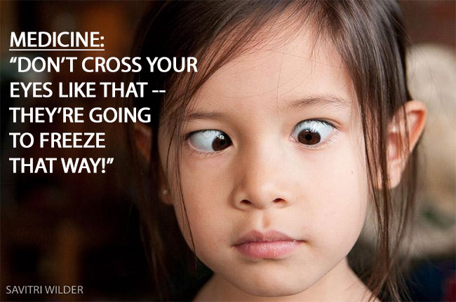 picture of kid with eyes crossed