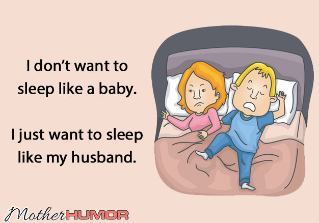 Sleep like husband ecard