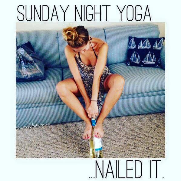 sunday night yoga humor
